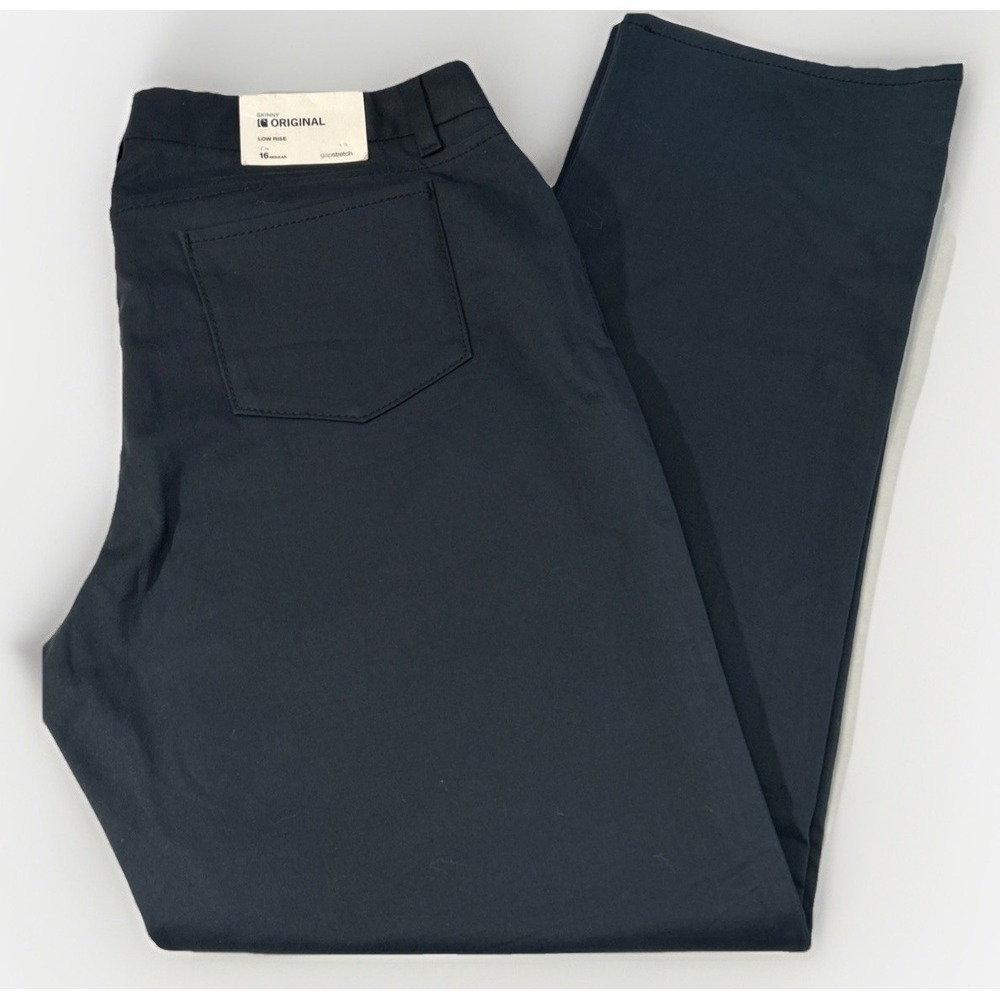 NWT Women's Gap Signature Skinny‎ Original Low Rise Chino Pants 16 Stretch  blue